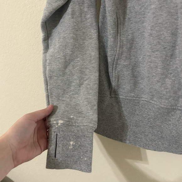 Lululemon Scuba Hoodie Light Cotton Fleece Medium Gray Women’s Size 6 Zip Jacket - Picture 11 of 12